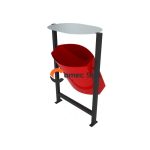 basurero metalico