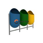basurero metalico