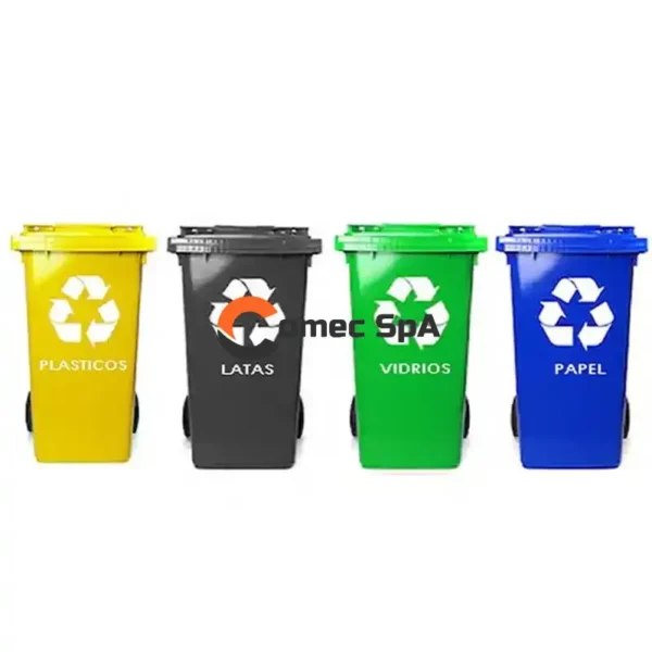 Pack 4 Contenedores 240 Litros Reciclaje