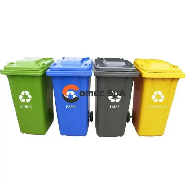Pack 4 Contenedores 360 Litros Reciclaje
