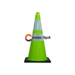 Cono Trafico y Seguridad 70 Cm Verde Fluor 2 Cintas