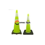 Cono Trafico y Seguridad 90 Cm Verde Fluor 2 Cintas