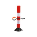 Hito Vialidad PVC 85 cm Abatible 2 Cintas