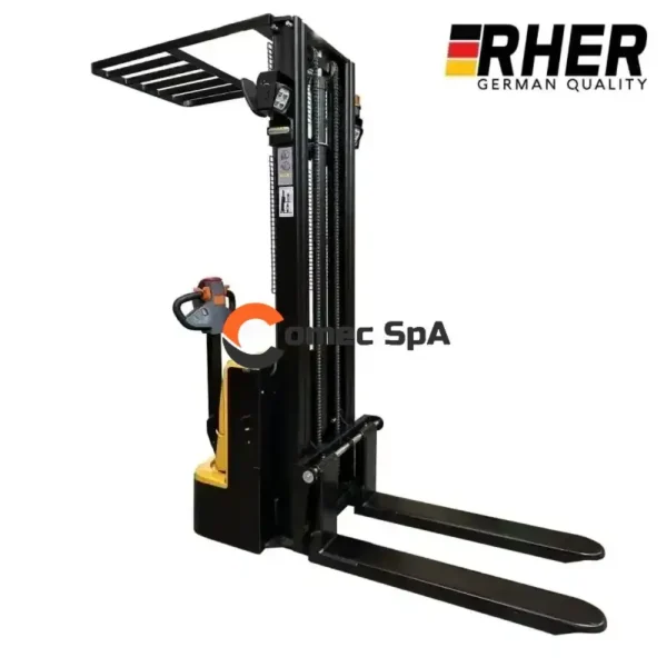 Apilador Full Eléctrico Rher (Alemana) 1500 kg / 3.5 metros – Base Angosta