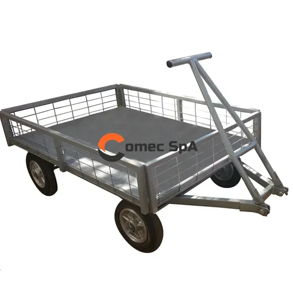 carro plano metalico con rejilla