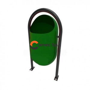 basurero metal ovalado 50 litros