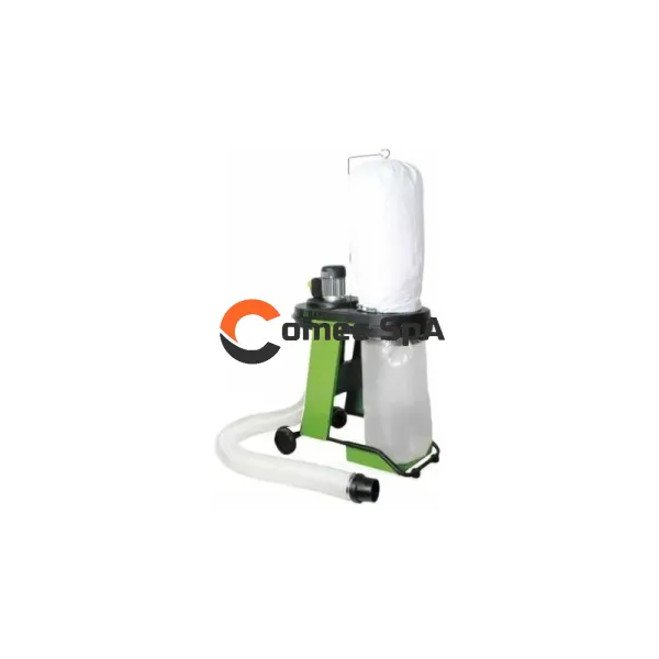 Aspirador extractor colector de polvo y aserrín 550W 220V monofásico con ruedas y manguera 2 metros