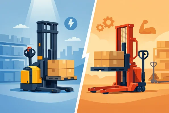 Apilador eléctrico vs manual: cuál conviene