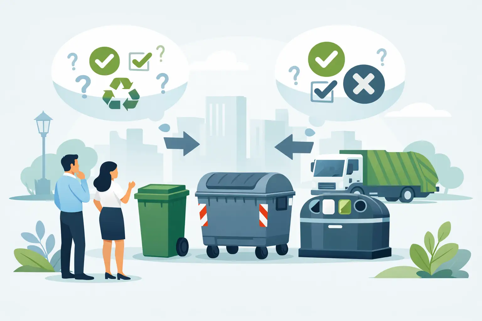 Contenedor municipal de basura: cómo elegirlo