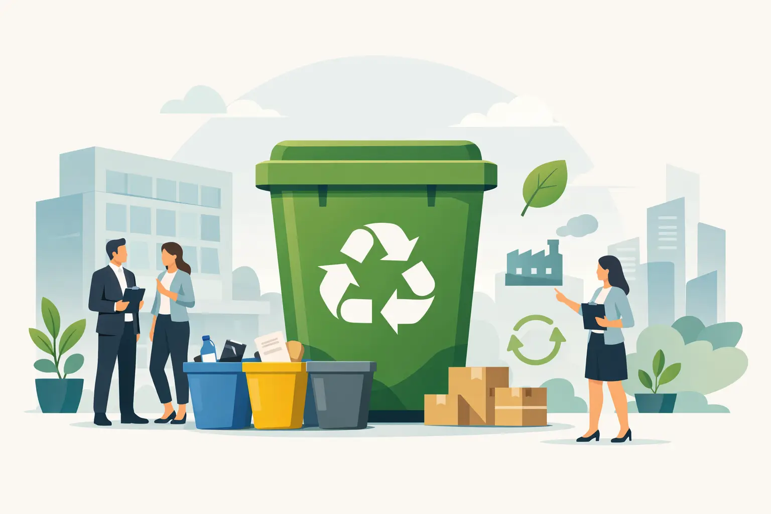 Tacho para reciclaje empresas: cómo elegirlo