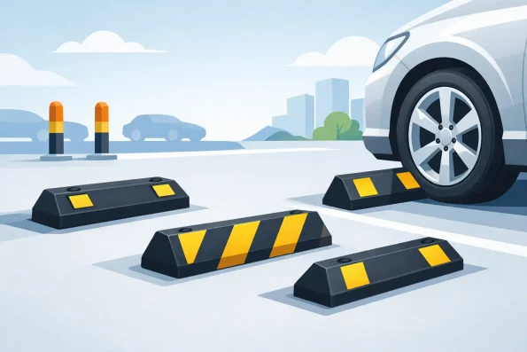 Tope de estacionamiento caucho: qué elegir
