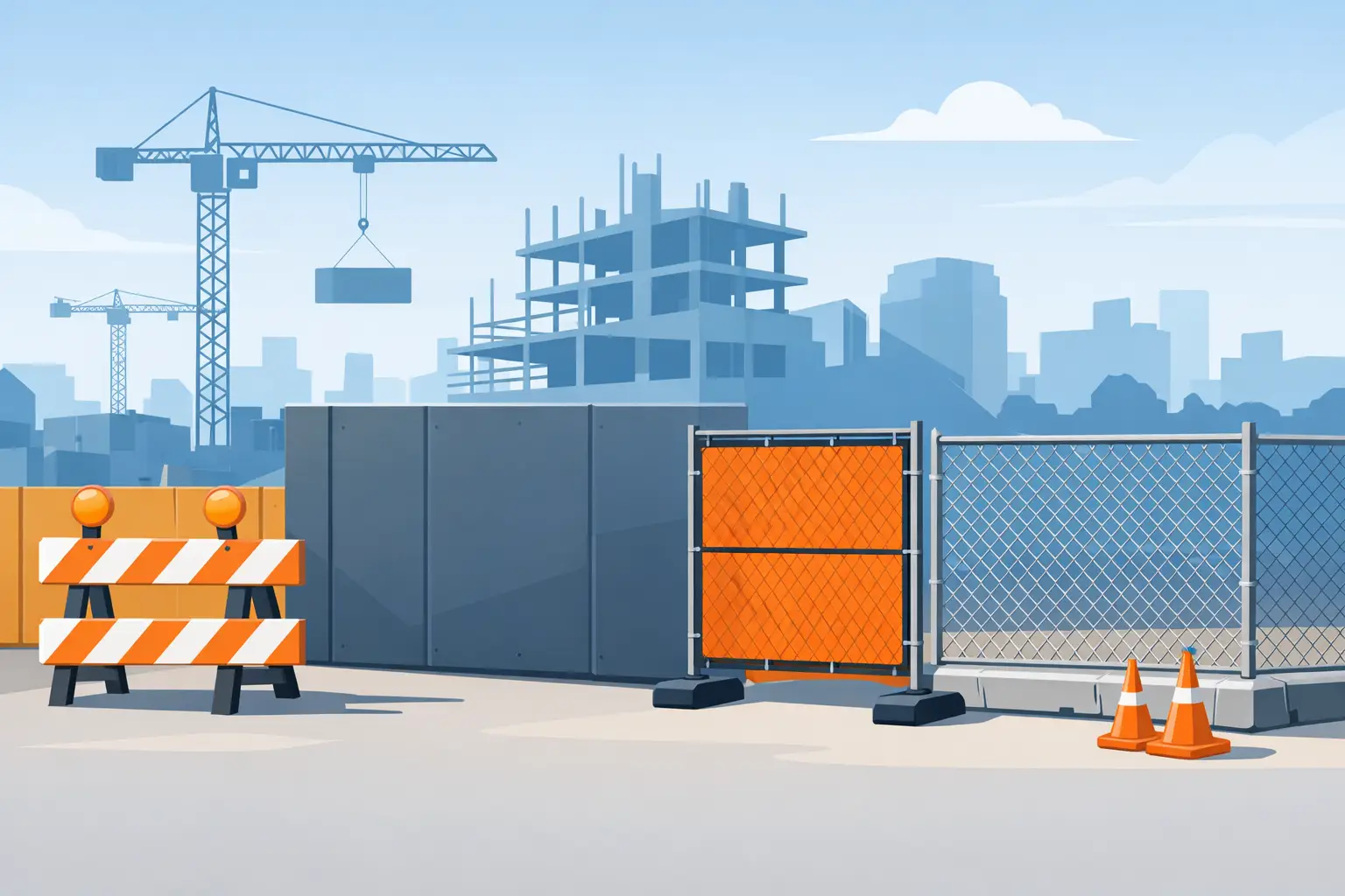 Guía de vallas para construcción