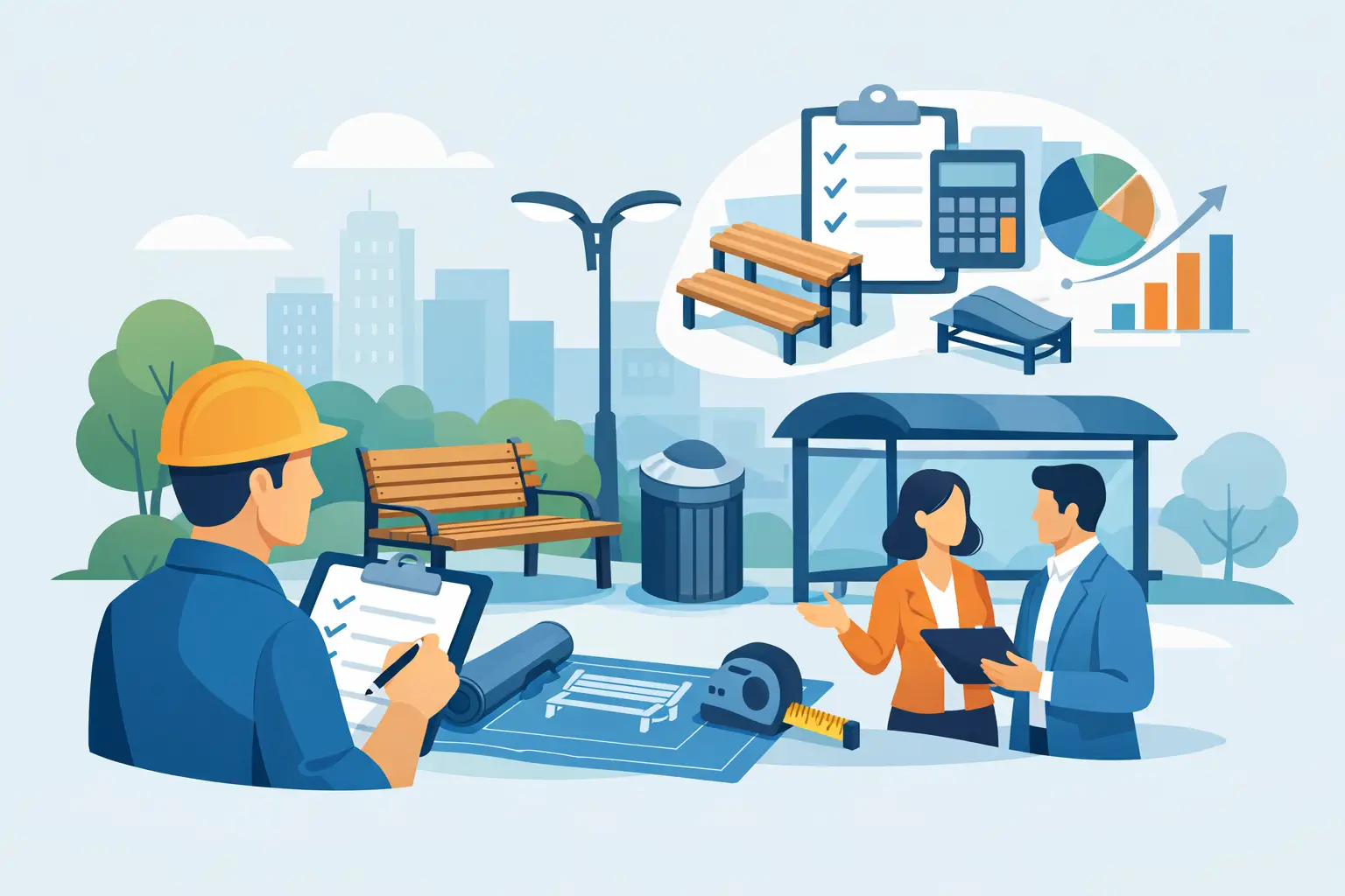 Cómo cotizar mobiliario urbano durable sin errores