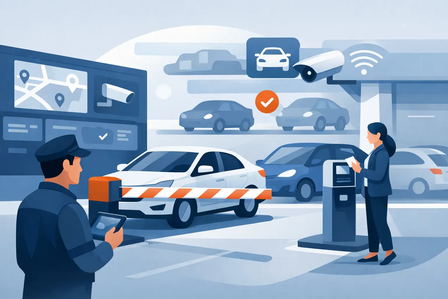 Control vehicular en estacionamientos eficiente