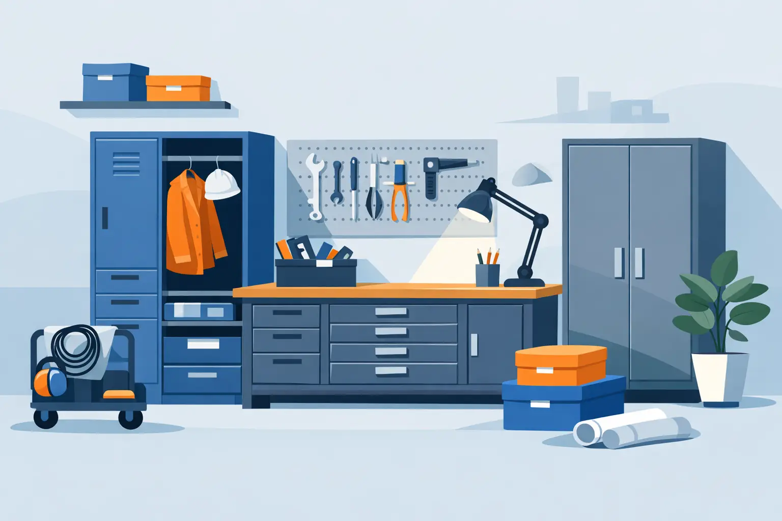 Gabinetes metálicos para ordenar áreas de trabajo