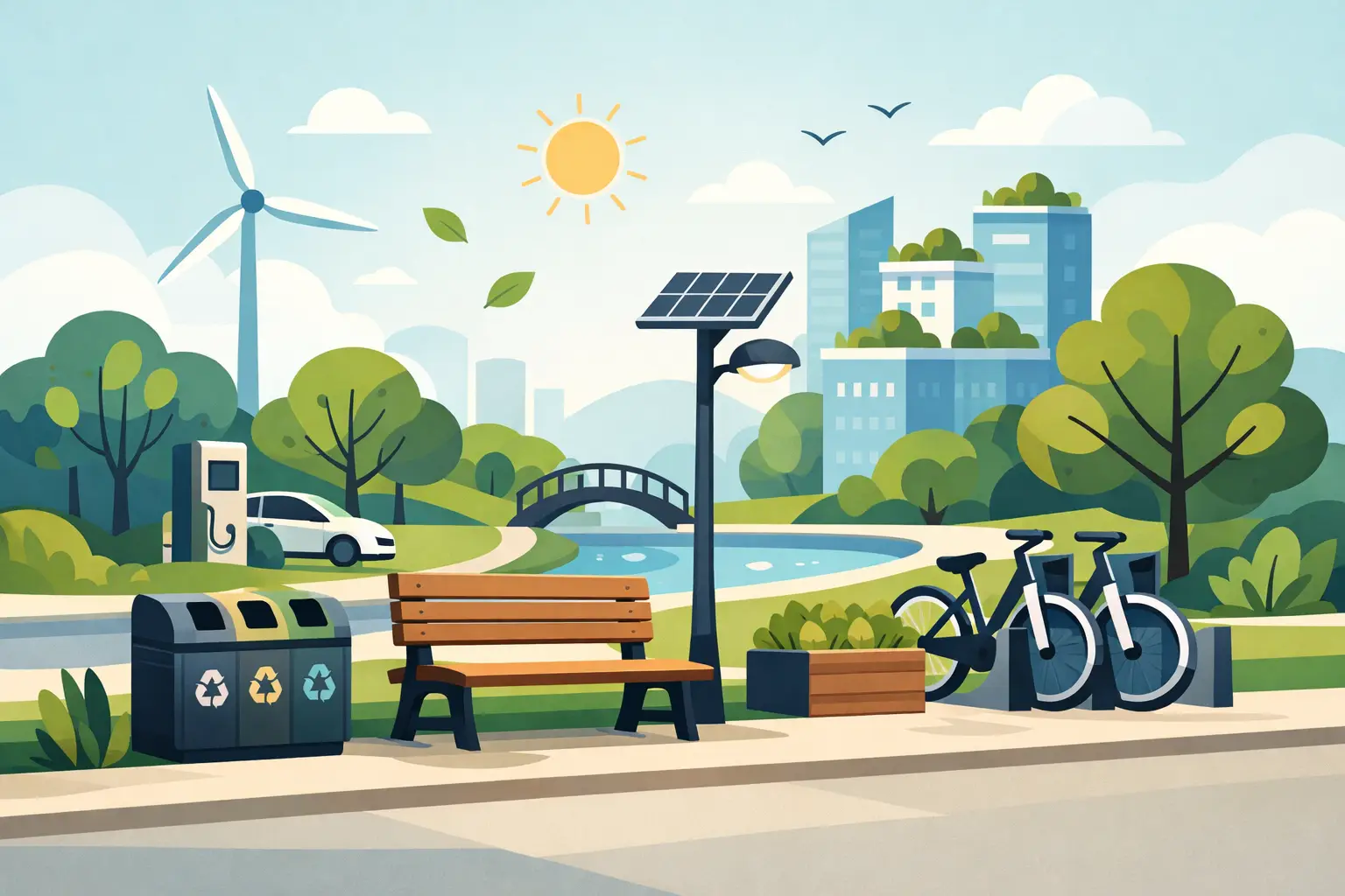 Tendencias en mobiliario urbano sostenible